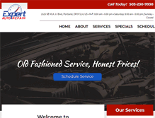 Tablet Screenshot of expertautopdx.com